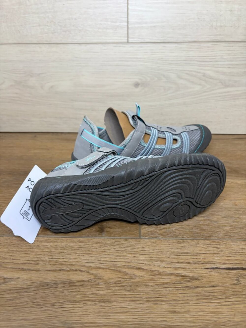 JBU by Jambu Women's Josie Water-Ready Sandals Gray/Pale Teal 6.5M NWT - Picture 5 of 6